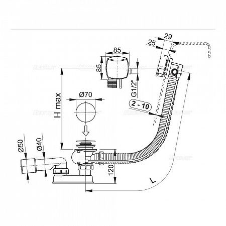 Alcaplast  A564KM1-80