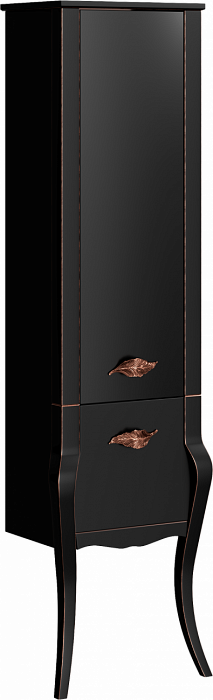 Пенал напольный Clarberg Borgia черный BOR0548BLK