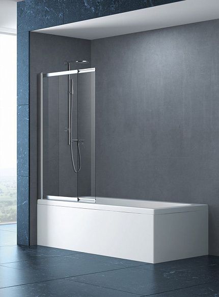 Душевая шторка на ванну CEZARES SLIDER-VF-11, SLIDER-VF-11-100/150-C-Cr