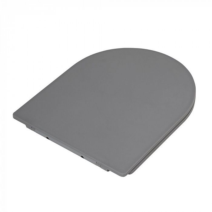 COLORATO Сиденье дюропласт, soft close, металлическое крепление, серое матовое, BB062SC-GR