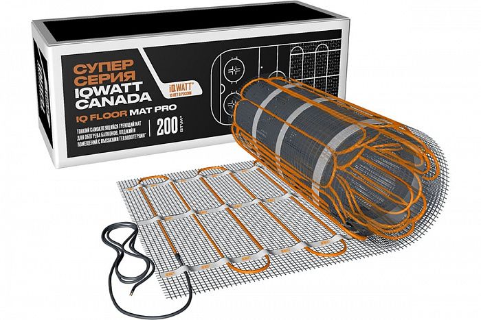 IQ FLOOR MAT PRO 3,5 кв.м. - теплый пол под плитку 200Вт/м²