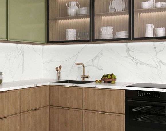 Плитка Delacora Porfido Carrara. Фото в интерьере