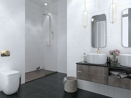 Керамогранит Creto  Forza Nero Marquina 40х40