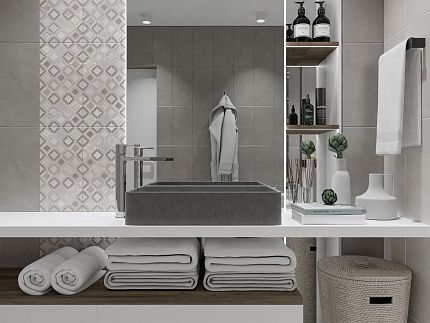 Плитка для пола Azori Grunge Grey