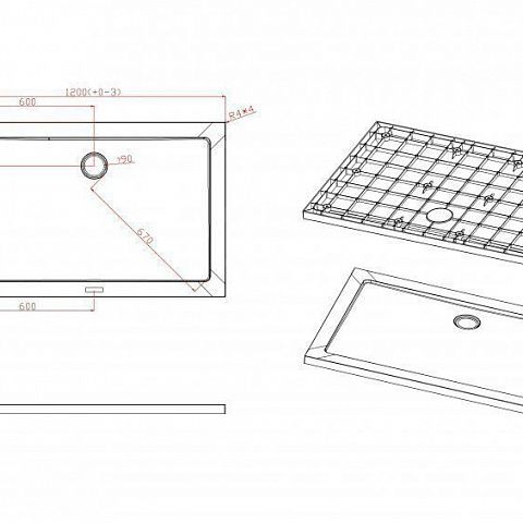 Cezares  TRAY-M-AH-120/80-SCR