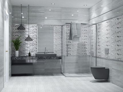 Декор Eletto Ceramica TREVI GREY ONDA  587672001