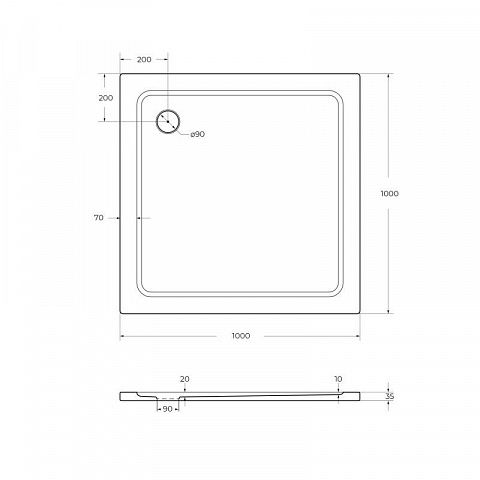 Cezares  TRAY-M-A-100-SCR