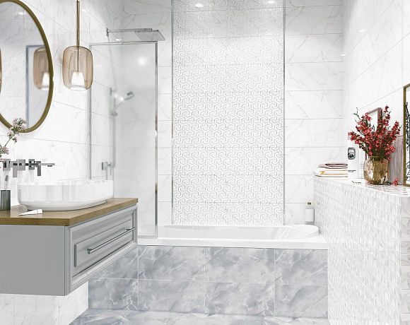 Керамогранит Alma Ceramica Grigio. Фото в интерьере