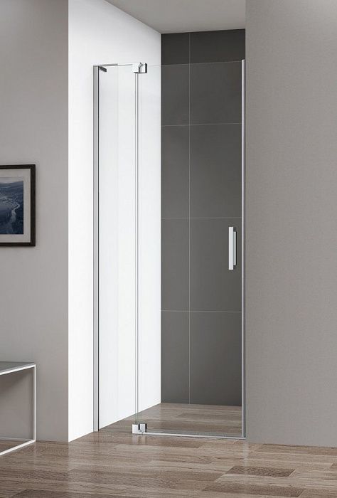 Душевая дверь в нишу CEZARES SLIDER-B-1, SLIDER-B-1-100/110-GRIGIO-Cr