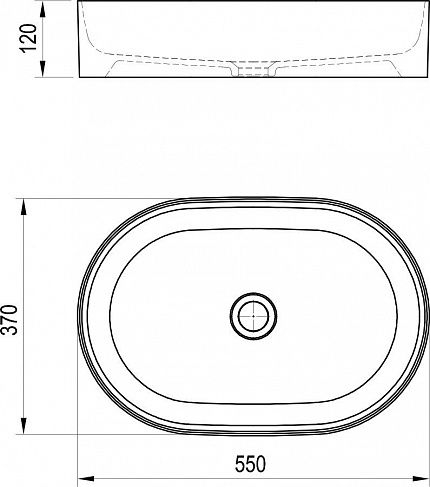 Раковина Ravak Ceramic 55 O SLIM