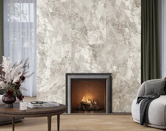 Керамогранит Alma Ceramica Rock Line. Фото в интерьере
