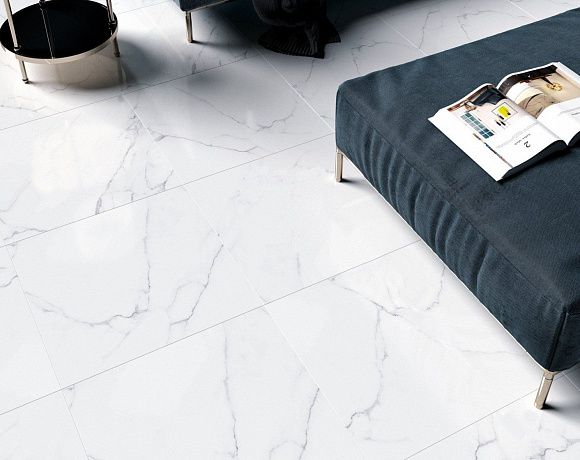 Керамогранит Alma Ceramica Carrara. Фото в интерьере