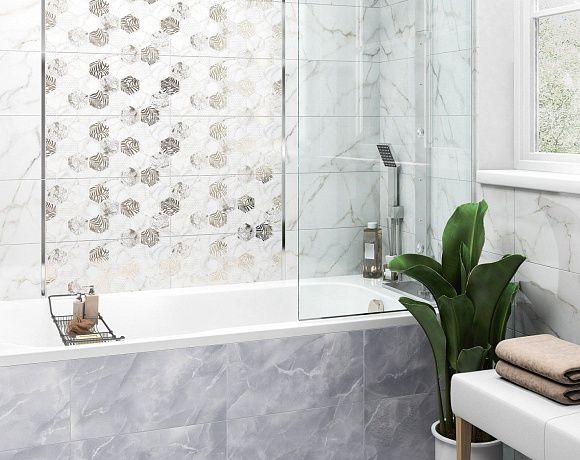 Керамогранит Alma Ceramica Grigio. Фото в интерьере