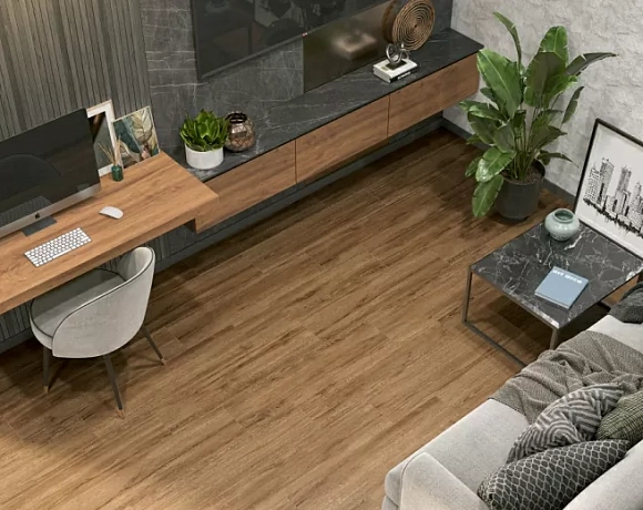 Керамогранит Alma Ceramica Grandwood. Фото в интерьере