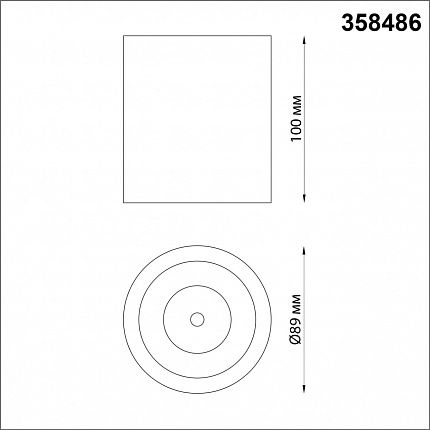 Светильник накладной NOVOTECH RECTE 358486 OVER