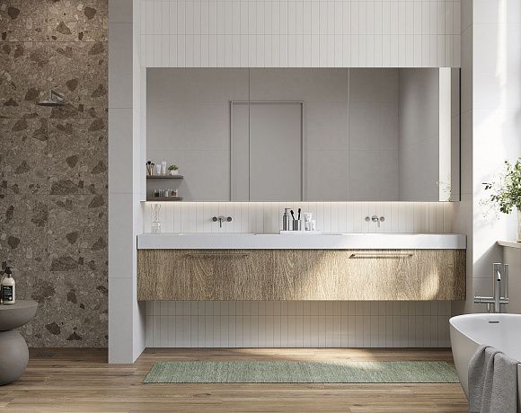 Керамогранит Creto Ambra. Фото в интерьере