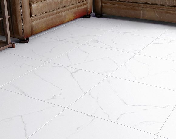 Керамогранит Alma Ceramica Carrara. Фото в интерьере