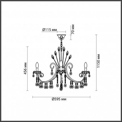 Люстра ODEON LIGHT VERSIA 4977/6 HALL