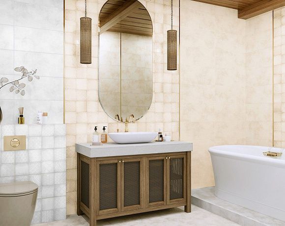 Керамогранит Alma Ceramica Richard. Фото в интерьере