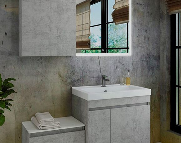 Мебель для ванной Comforty Осло. Фото в интерьере