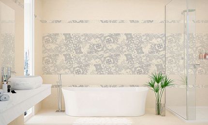 Облицовочная плитка Eletto Ceramica   PROVENCE BEIGE RELIEVE 25,1*70,9 506221101