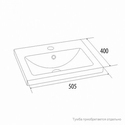 Мебельная раковина IDDIS 001 50
