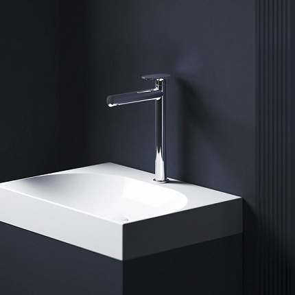 Смеситель для умывальника высокий без донного клапана 315 мм SG 015.00CR ХРОМ X070525